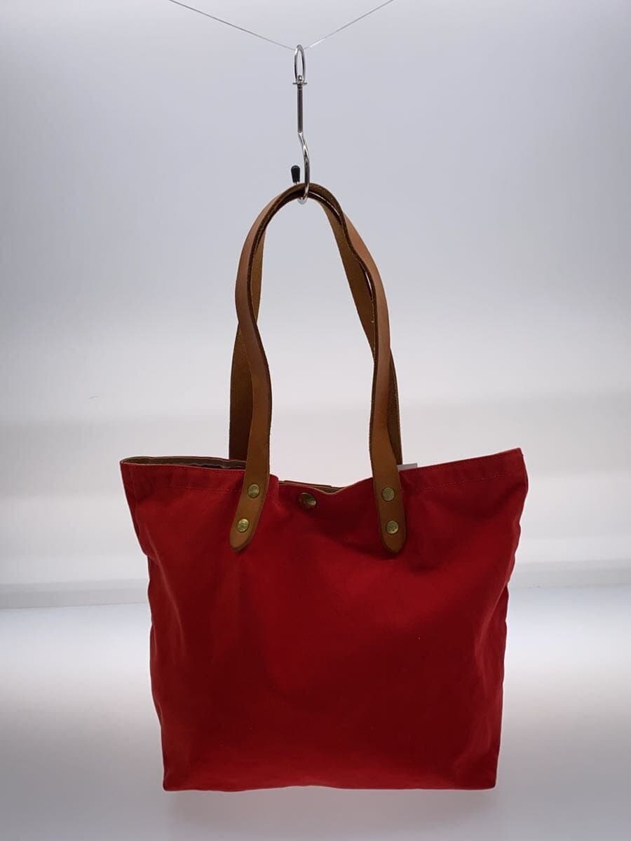 IL BISONTE signed tote bag canvas red 5422301920 3