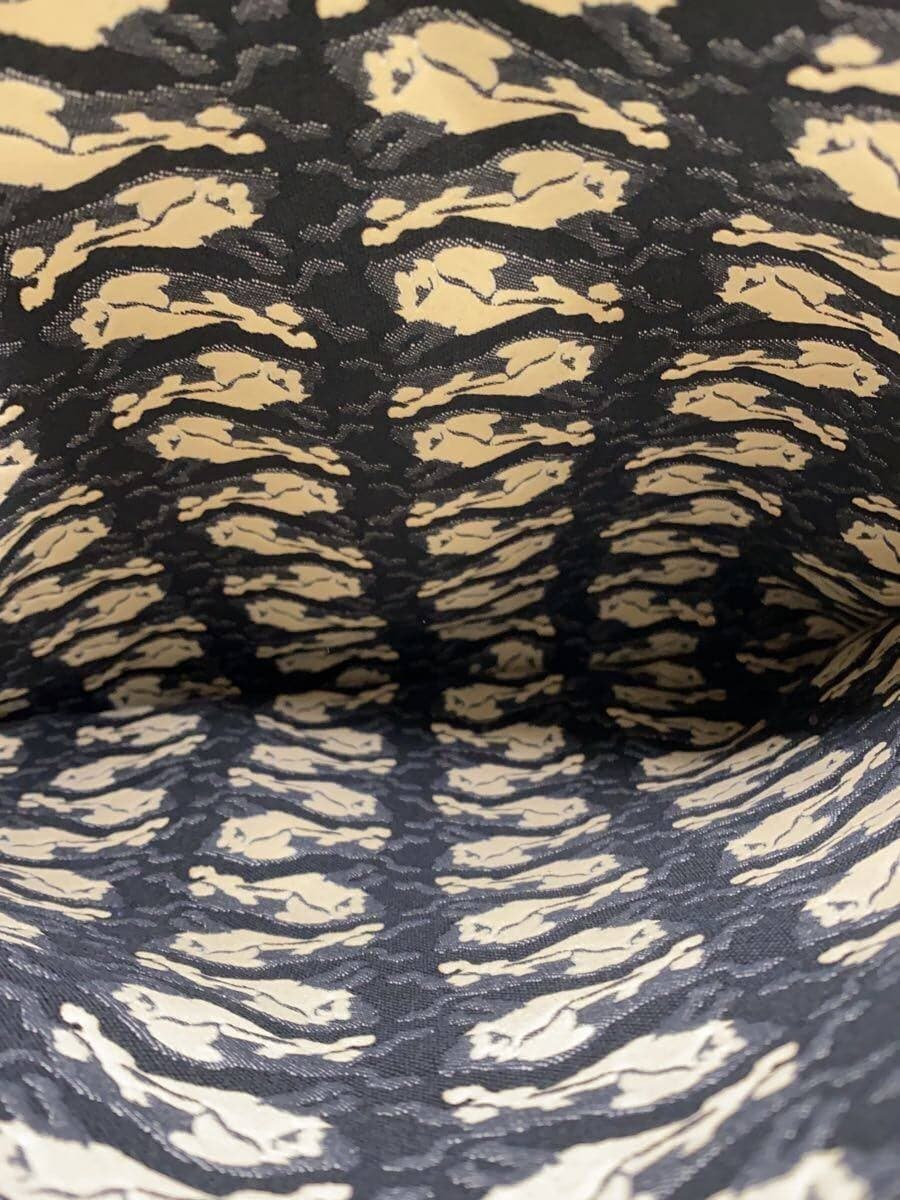 IL BISONTE Tote Bag Canvas Red Bison All-over Pattern 6