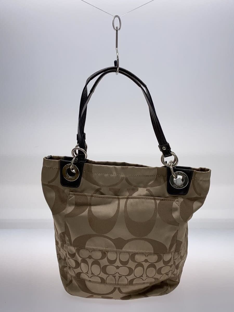 COACH Tote Bag_Signature Canvas KHK Allover Pattern 14449 3