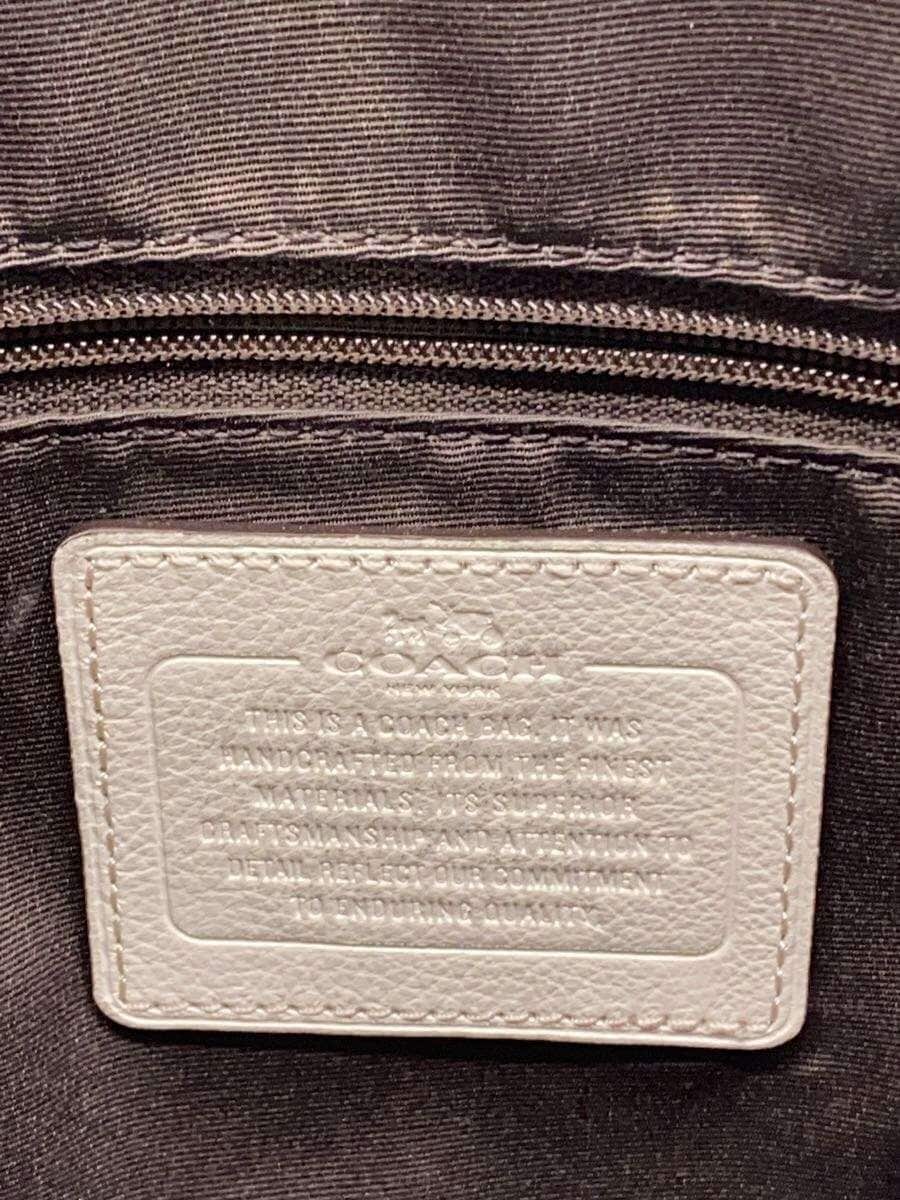 COACH Kelsey Satchel 2WAY Tote Bag Leather WHT Solid F36591 5