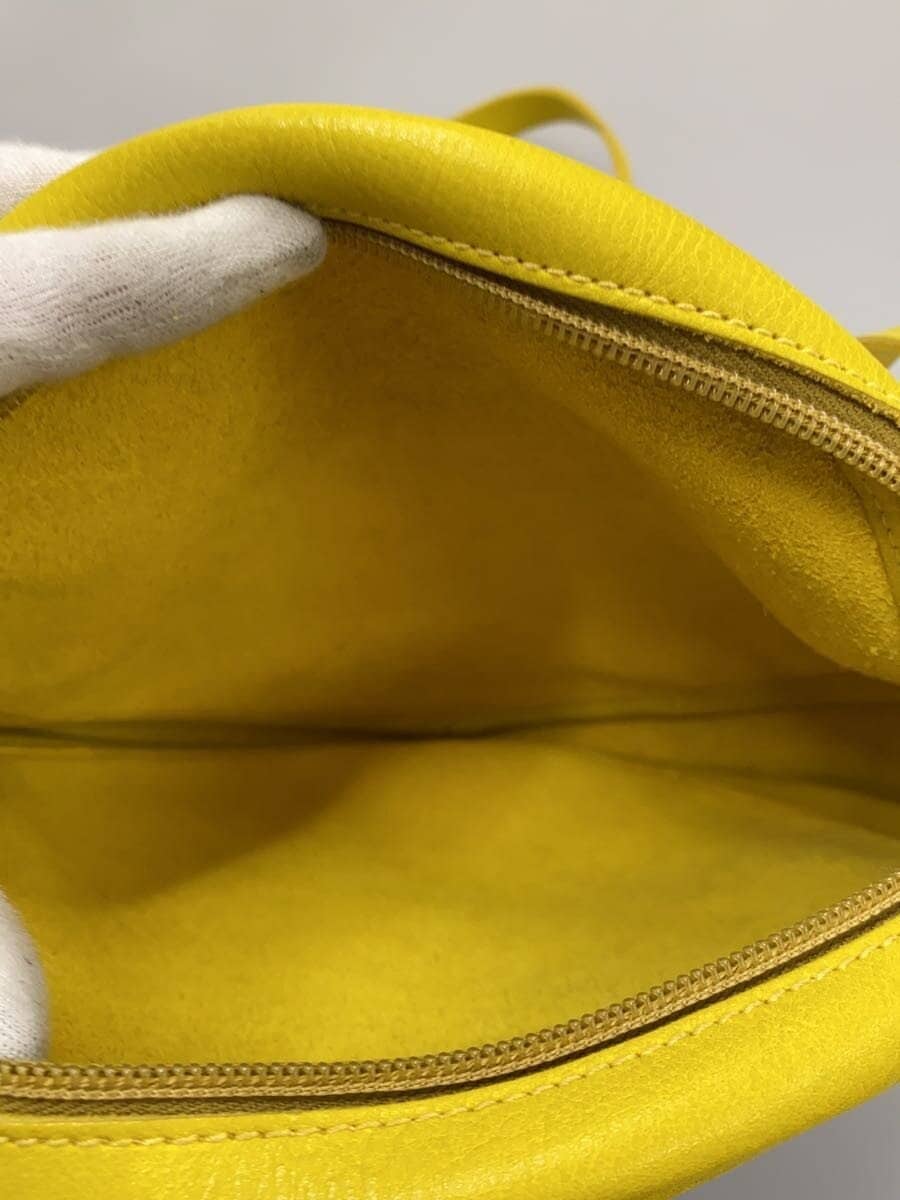 IL BISONTE Round Shoulder Bag Leather YLW 6