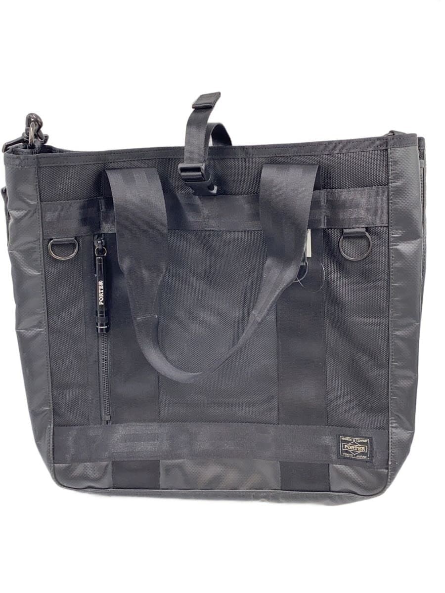 PORTER Shoulder Bag Nylon BLK HEAT Maglite Malfunction