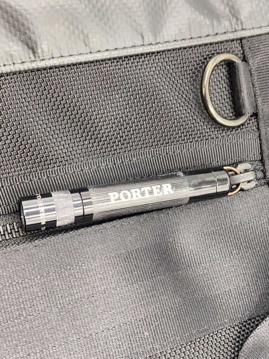 PORTER Shoulder Bag Nylon BLK HEAT Maglite Malfunction 7