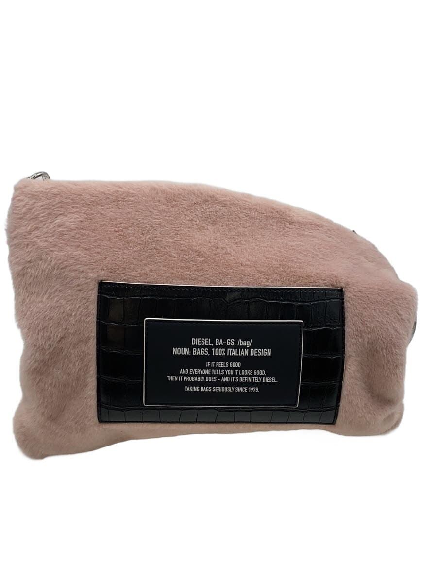 DIESEL Shoulder Bag Faux Fur PNK