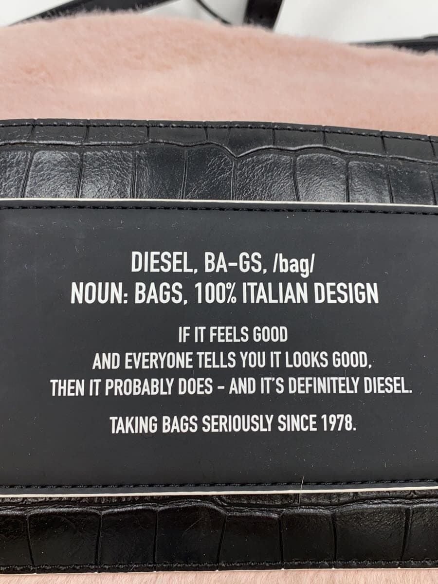 DIESEL Shoulder Bag Faux Fur PNK 5