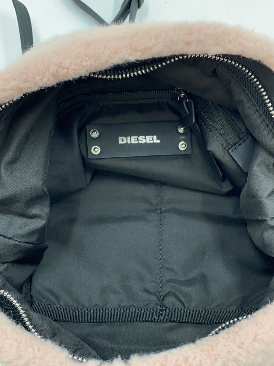 Diesel Fashion Shoulder Bag Faux Fur PNK 6