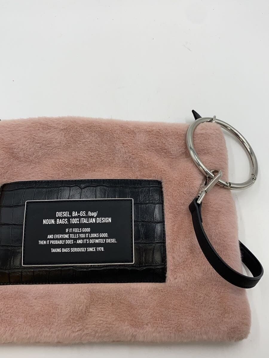 Diesel Fashion Shoulder Bag Faux Fur PNK 7