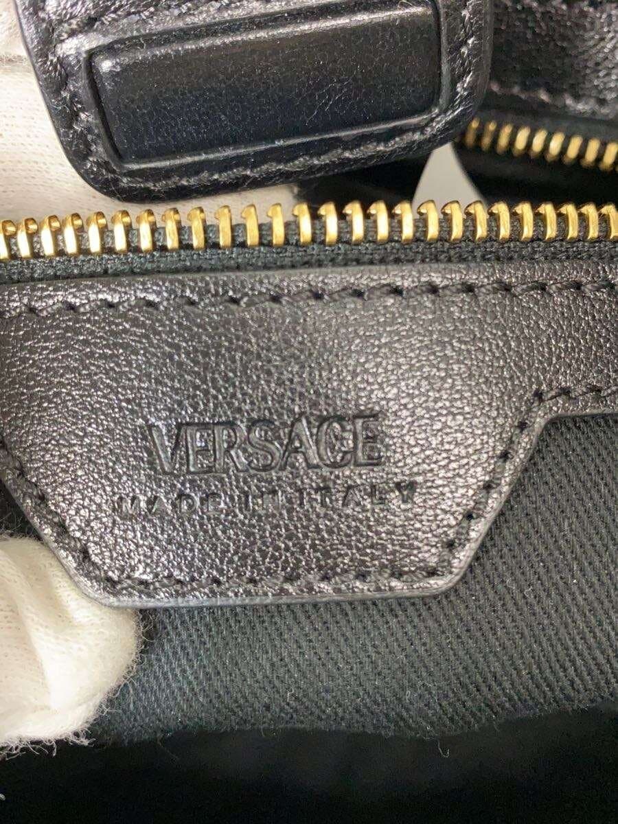 VERSACE Handbag Greca Goddess Tote Bag Quilted Leather BLK 1009438 5