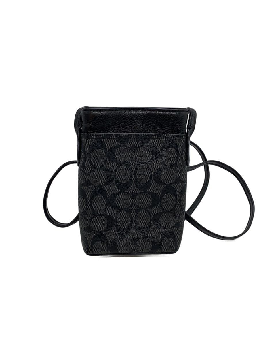 COACH Shoulder Bag BLK All Over Pattern