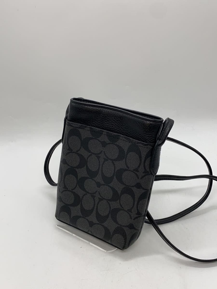 COACH Shoulder Bag BLK All Over Pattern 2