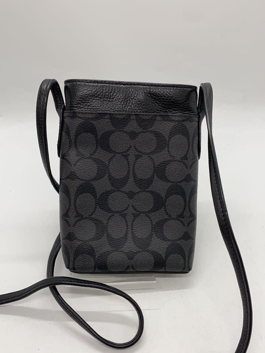 COACH Shoulder Bag BLK All Over Pattern 3