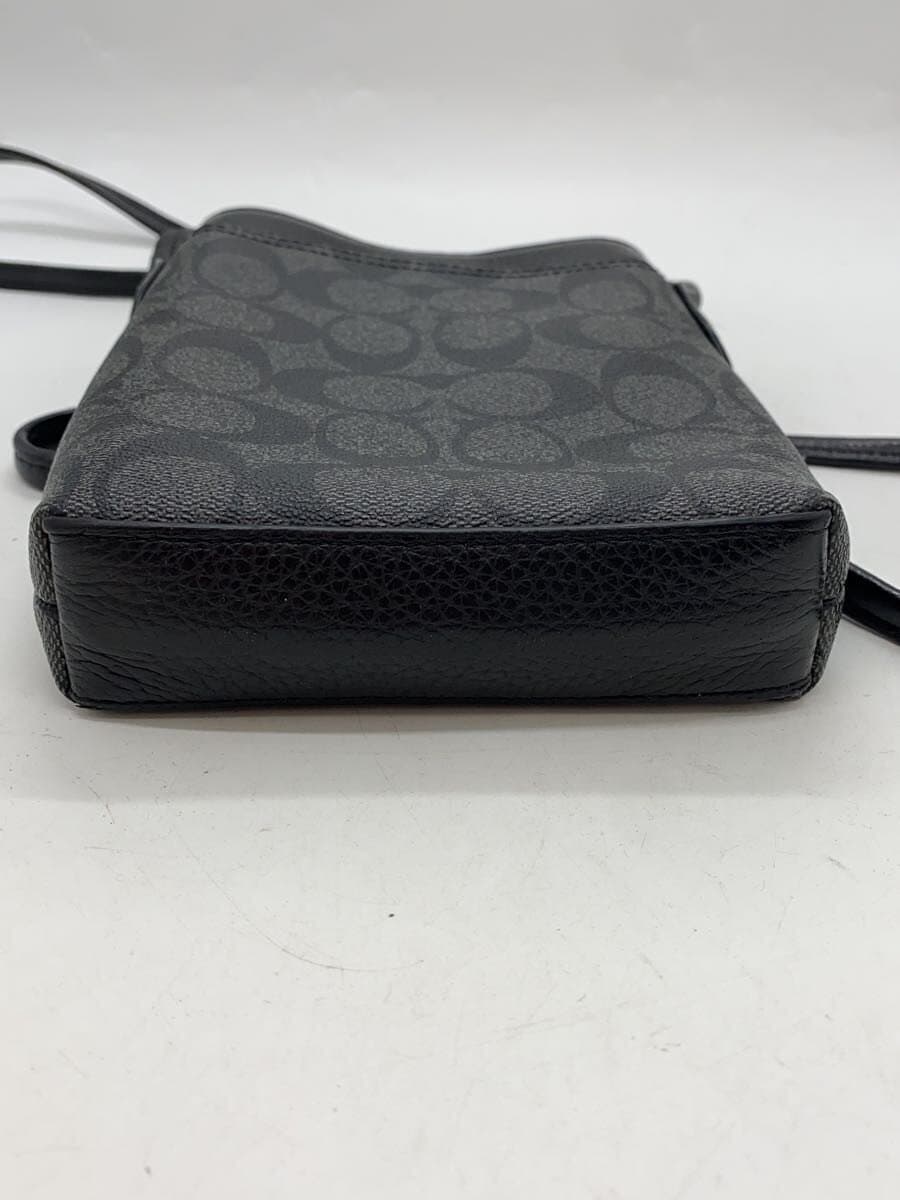 COACH Shoulder Bag BLK All Over Pattern 4