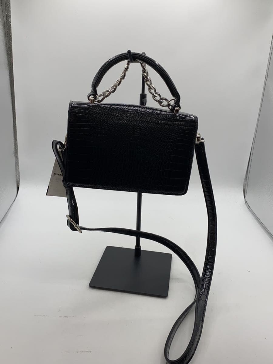 X-girl Shoulder Bag Leather BLK Solid 105214053006 3