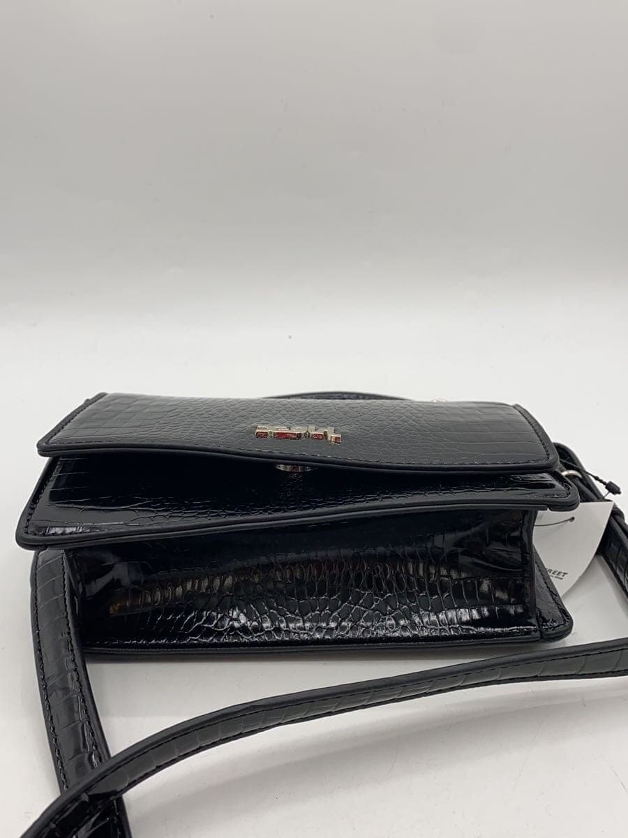 X-girl Shoulder Bag Leather BLK Solid 105214053006 4