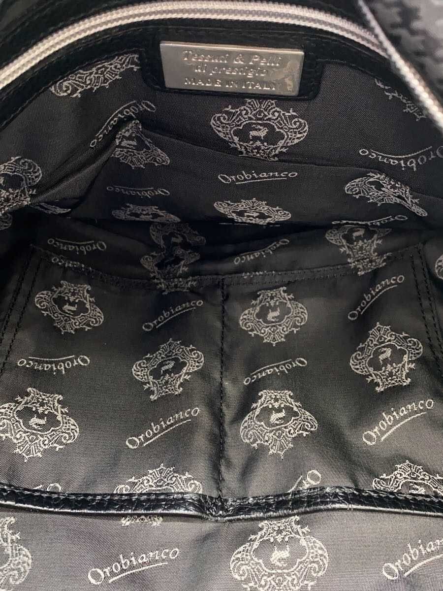 Orobianco tote bag -- BLK houndstooth 6