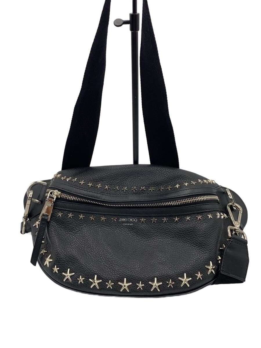 JIMMY CHOO Waist Bag Studs BLK Solid 6RXH5W