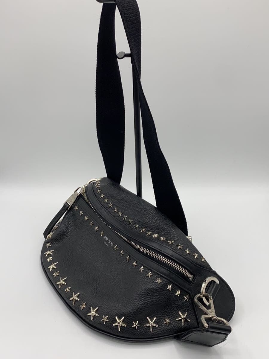 JIMMY CHOO Waist Bag Studs BLK Solid 6RXH5W 2