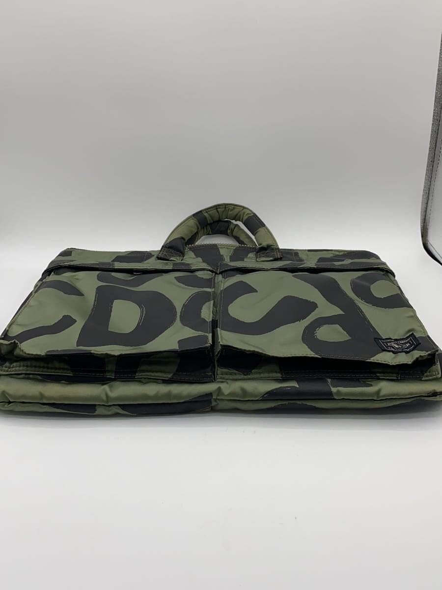 PORTER x COMME des GARCONS2016 Year 80 Anniversary 2-Way HELMET BAG Tanker Series Bag GRN All Over Pattern 4