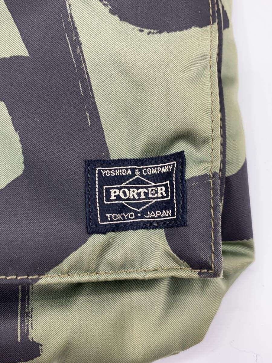 PORTER x COMME des GARCONS2016 Year 80 Anniversary 2-Way HELMET BAG Tanker Series Bag GRN All Over Pattern 5