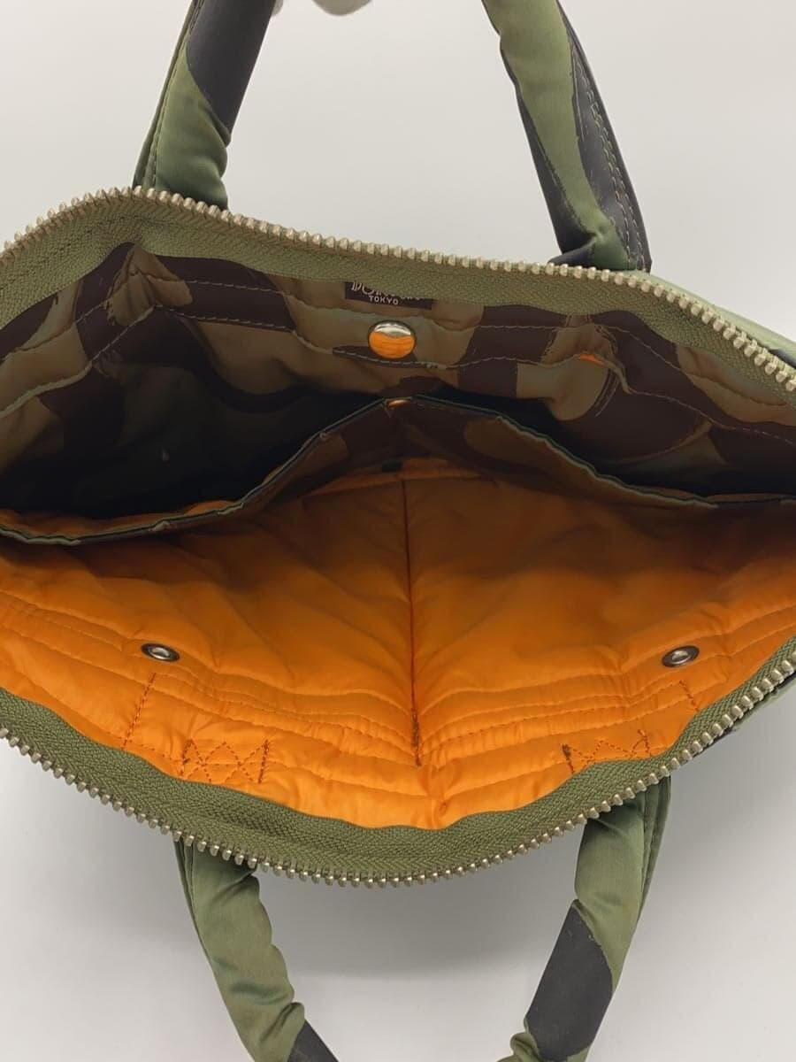 PORTER x COMME des GARCONS2016 Year 80 Anniversary 2-Way HELMET BAG Tanker Series Bag GRN All Over Pattern 7