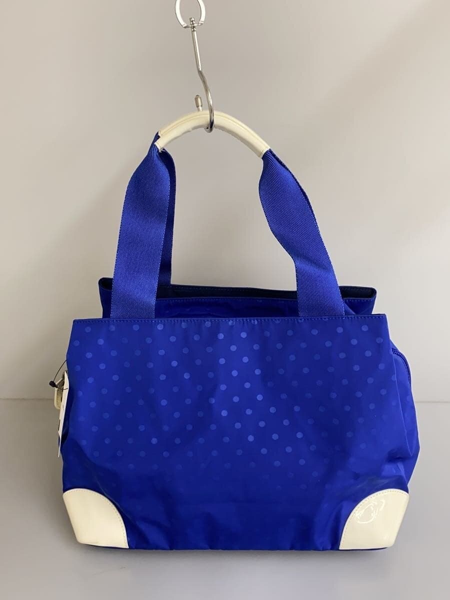 agnes b VOYAGE Handbag Blue Dot 3