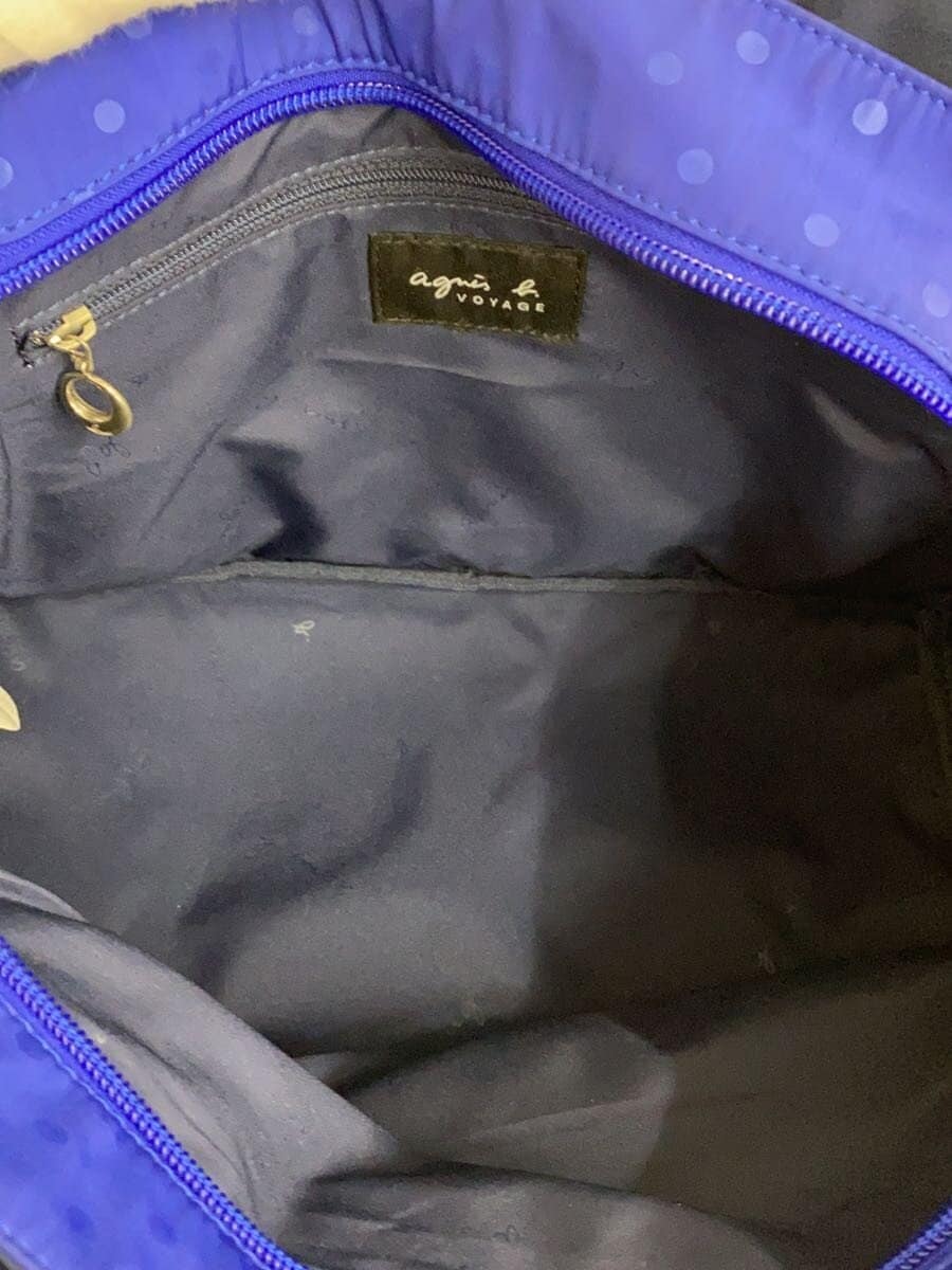 agnes b VOYAGE Handbag Blue Dot 6