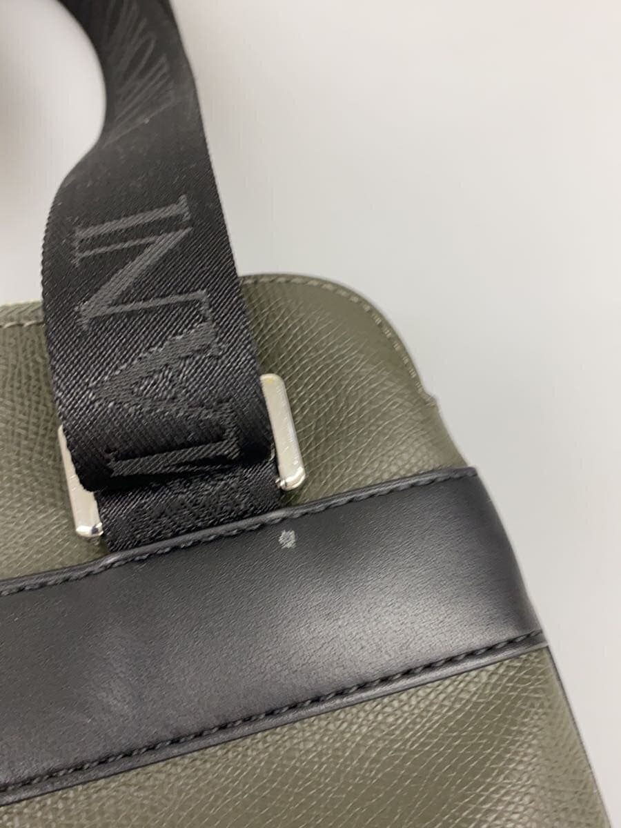 EMPORIO ARMANI Shoulder Bag Leather KHK Solid Color 8