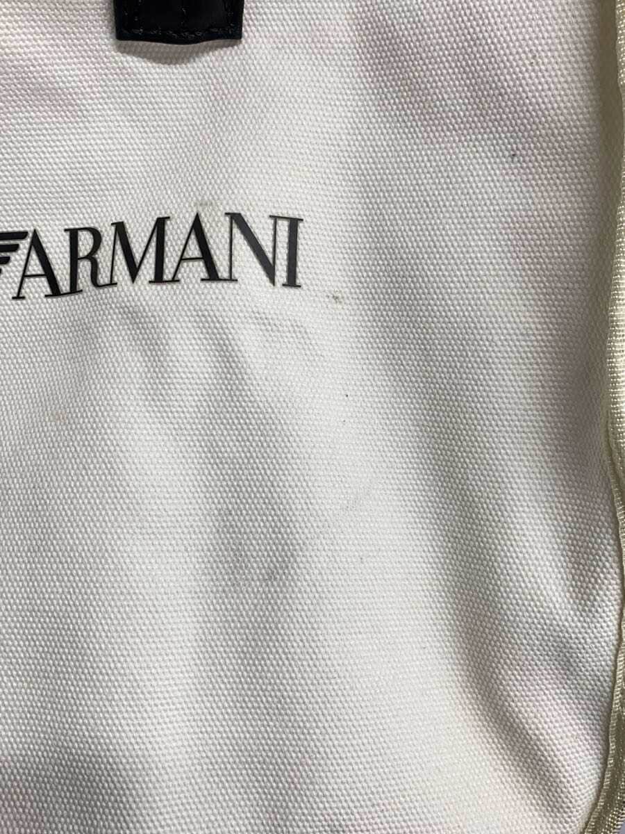 EMPORIO ARMANI tote bag canvas WHT plain 7