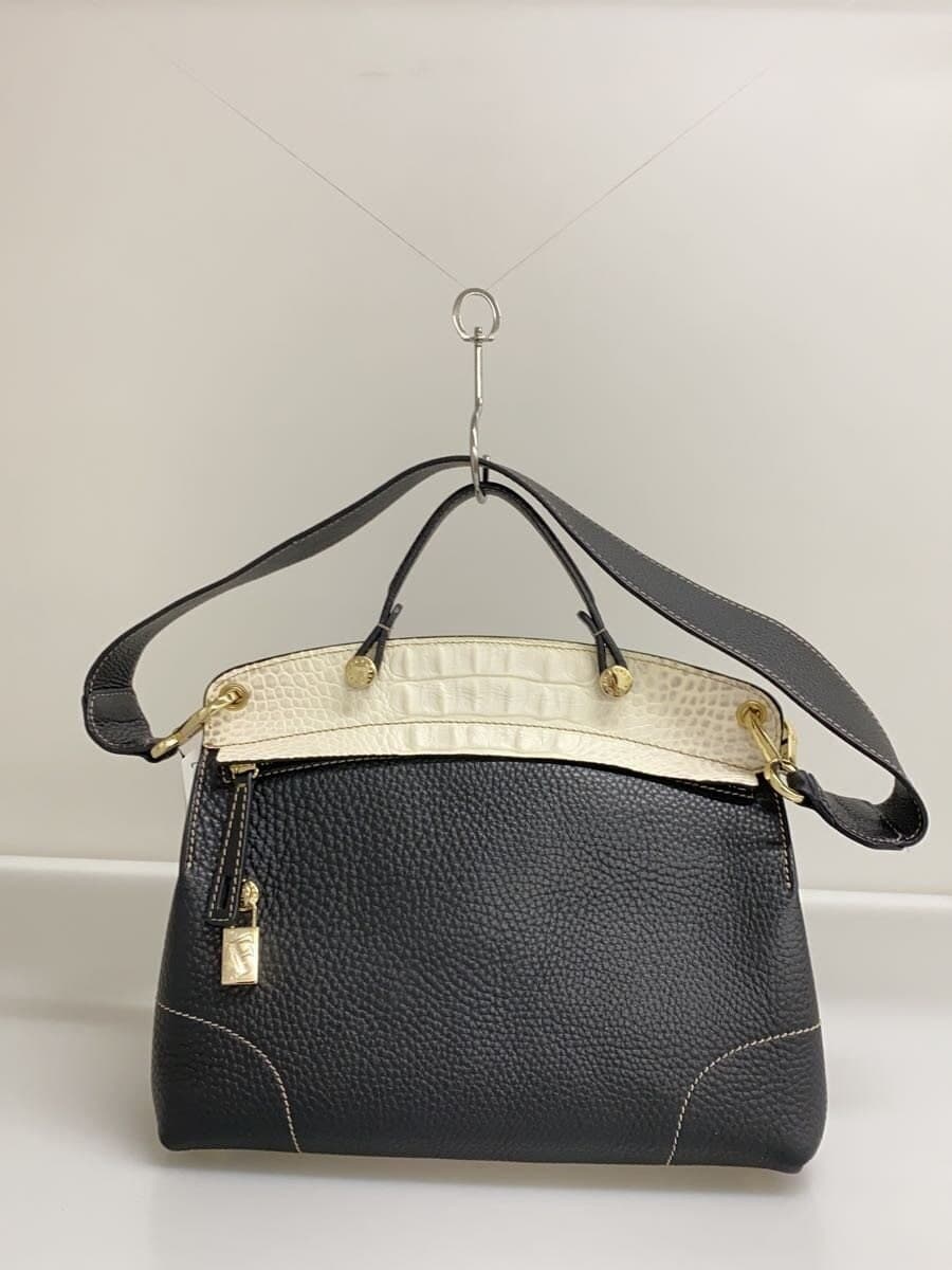 FURLA Shoulder Bag Leather Black F5906 3