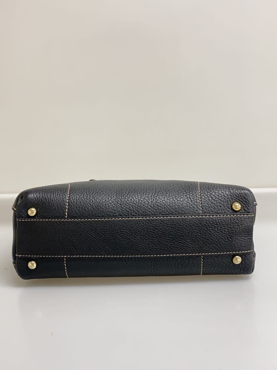 FURLA Shoulder Bag Leather Black F5906 4