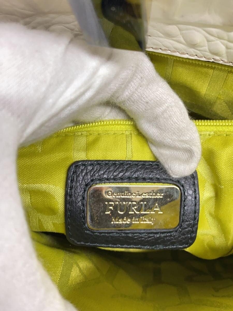 FURLA Shoulder Bag Leather Black F5906 5