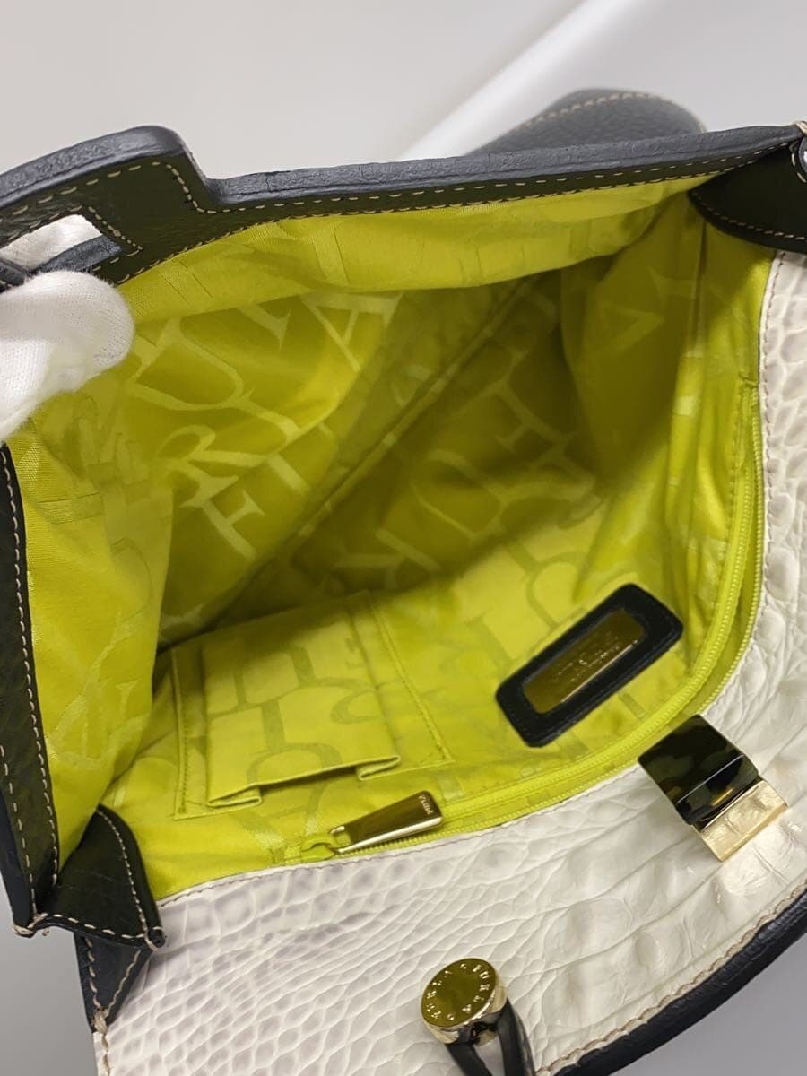 FURLA Shoulder Bag Leather Black F5906 6