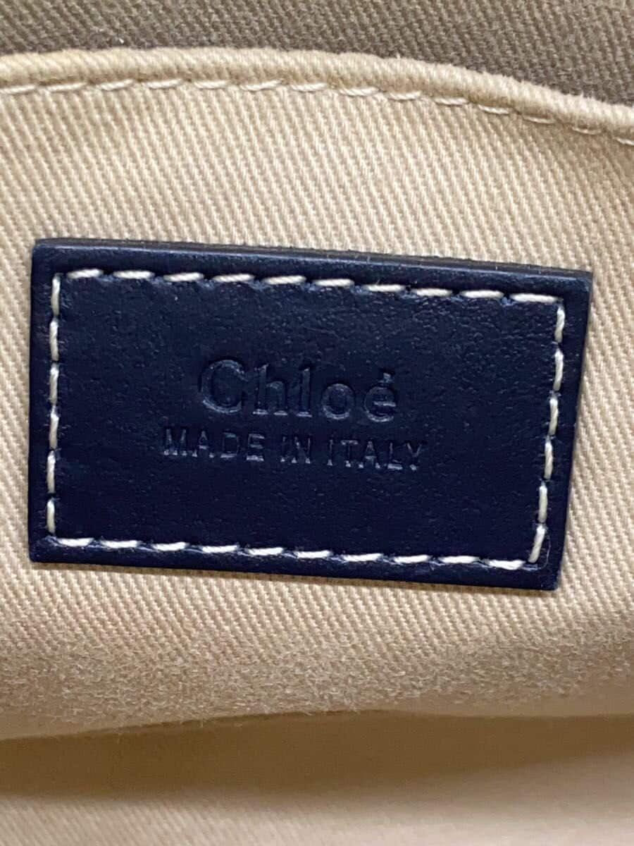 SEE BY CHLOEWOODY Handbag Black x Beige 5