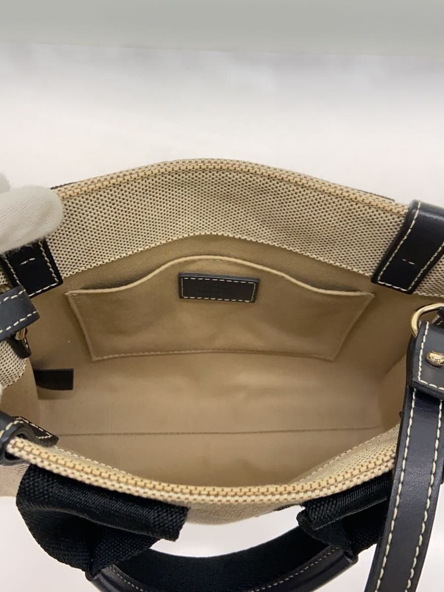SEE BY CHLOEWOODY Handbag Black x Beige 6