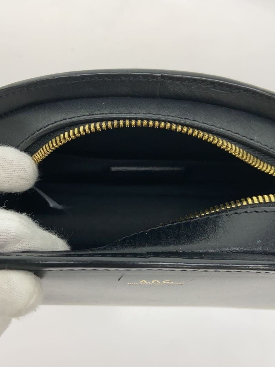 A.P.C. Shoulder Bag Leather BLK Solid 6