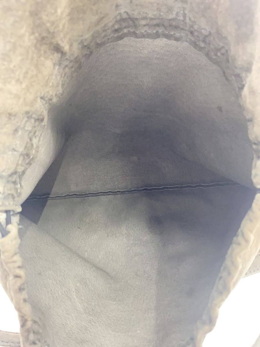 Hender Scheme Drawstring Shoulder Bag Leather Gray With Wear 6