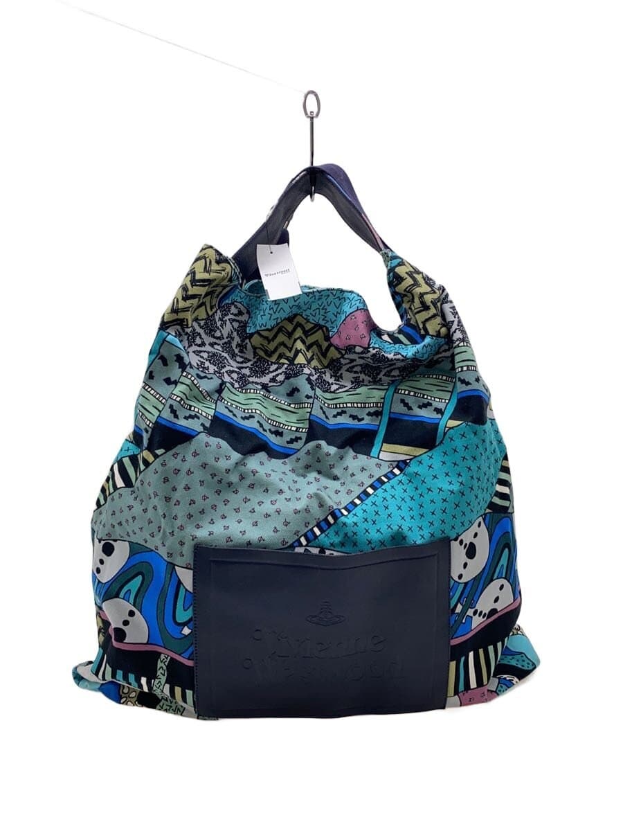 Vivienne Westwood2-Way Shoulder Bag Blue All Over Pattern