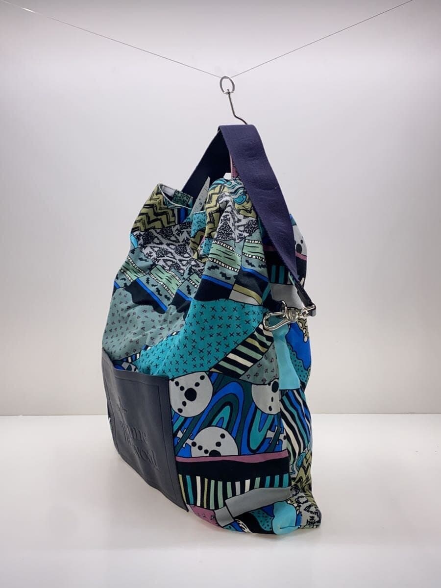 Vivienne Westwood2-Way Shoulder Bag Blue All Over Pattern 2