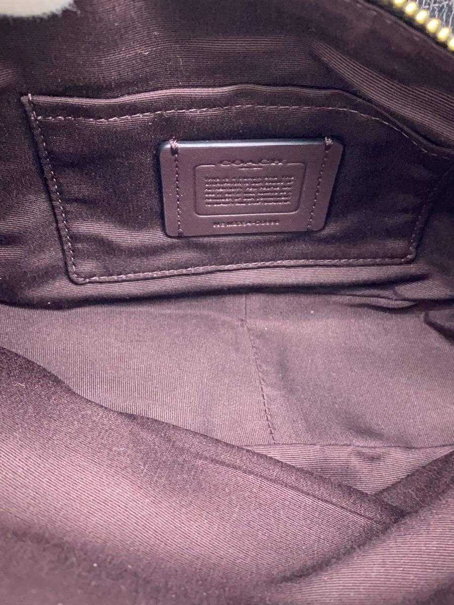 COACH Shoulder Bag Leather BLK Solid CO996 6