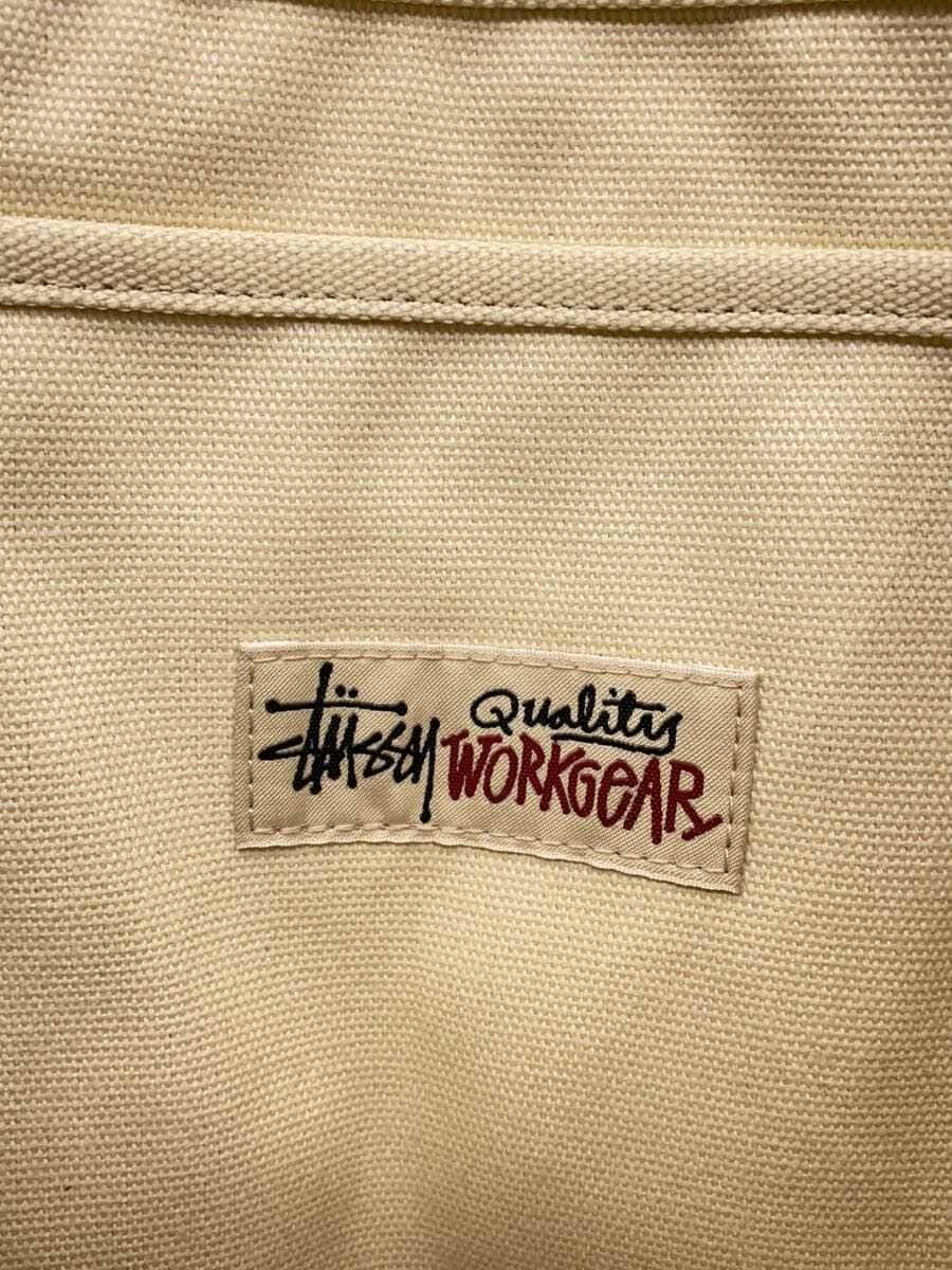 STUSSY Tote Bag Canvas BEG Solid 134253 5