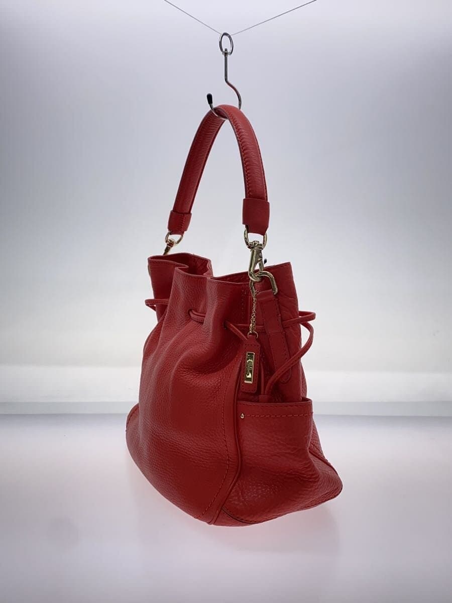 COLE HAAN Tote Bag Leather RED 2