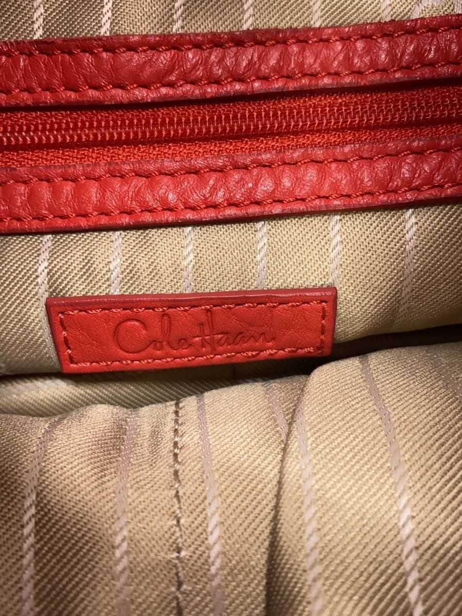 COLE HAAN Tote Bag Leather RED 5