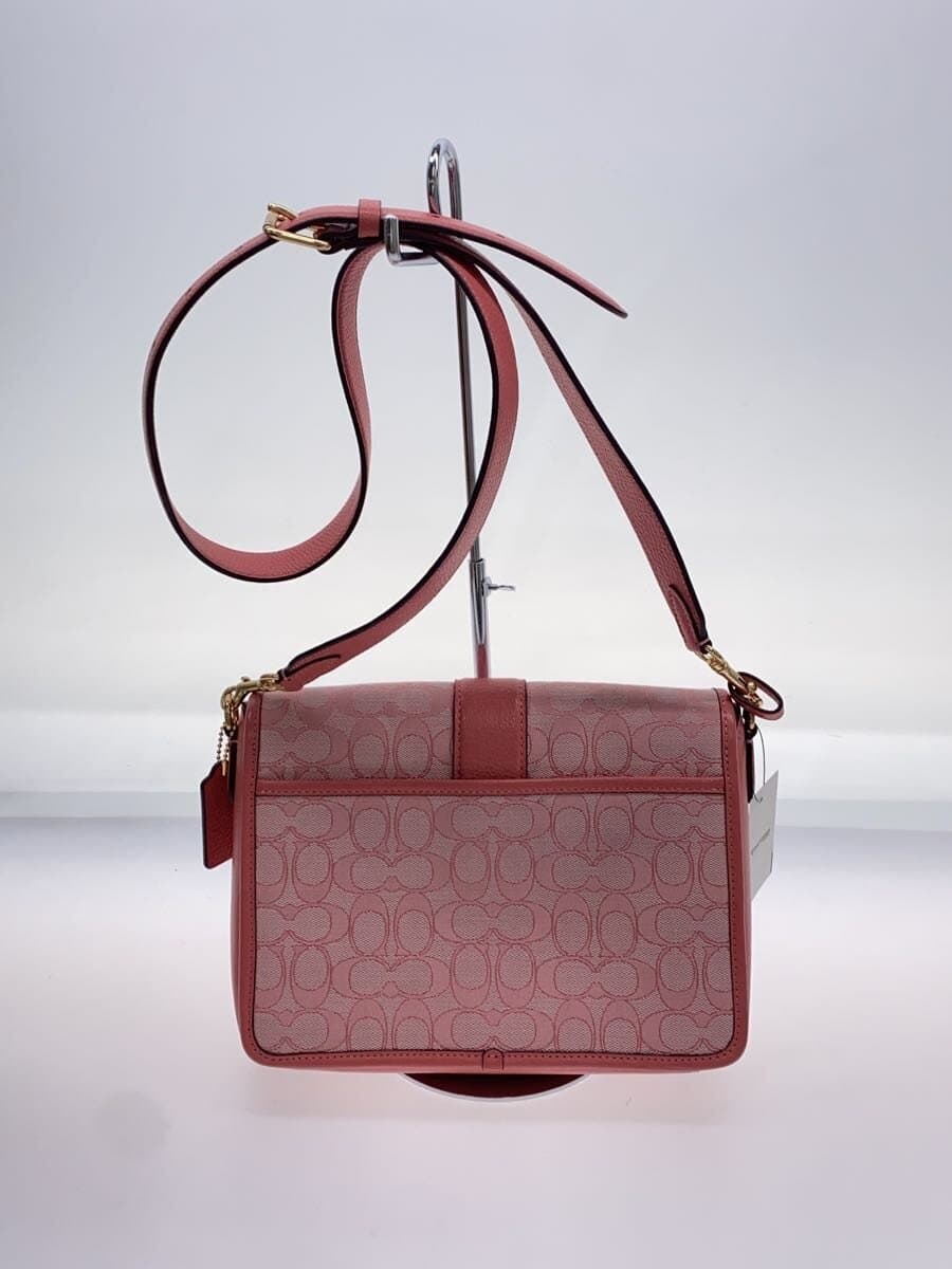 COACH Shoulder Bag Leather PNK c8307 3