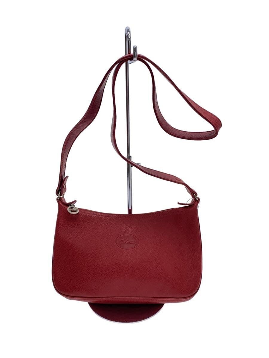 LONGCHAMP Shoulder Bag Leather RED