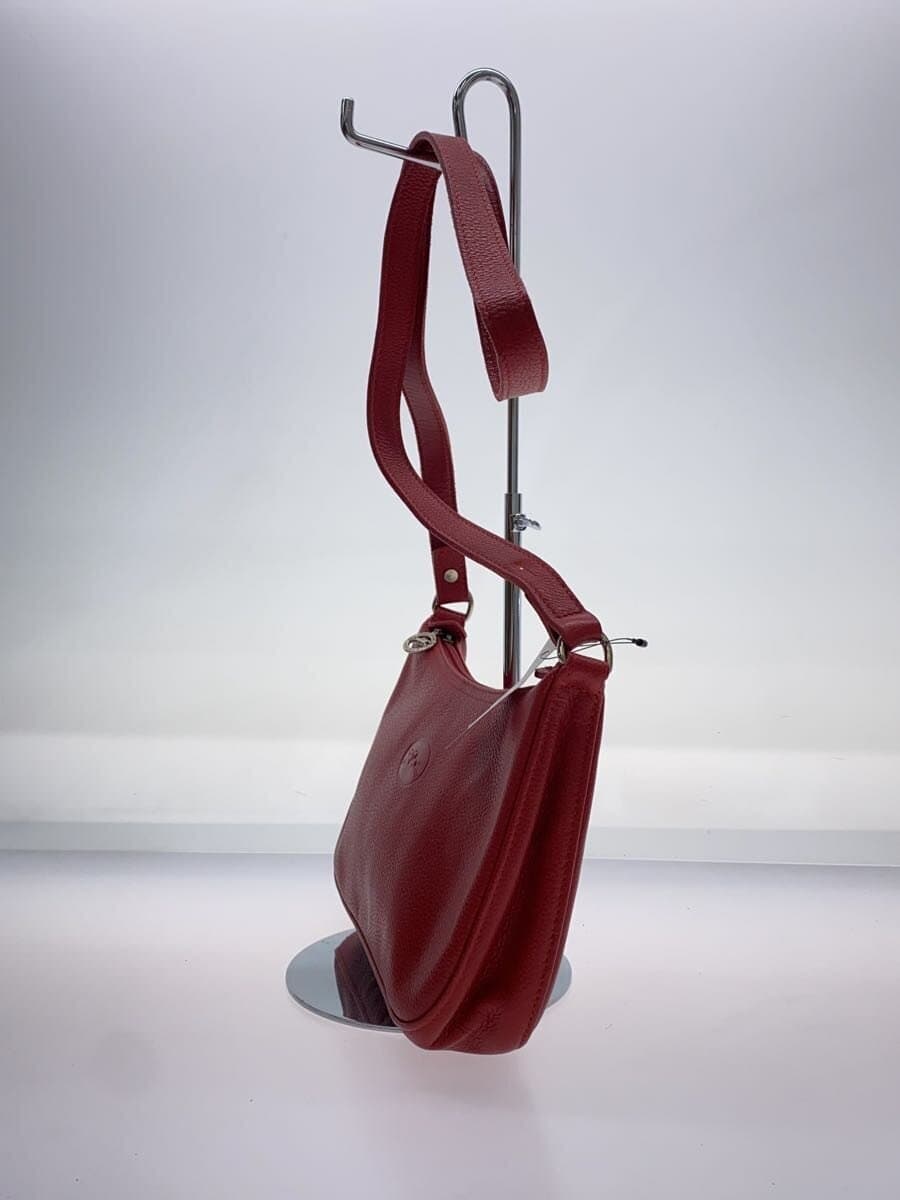LONGCHAMP Shoulder Bag Leather RED 2