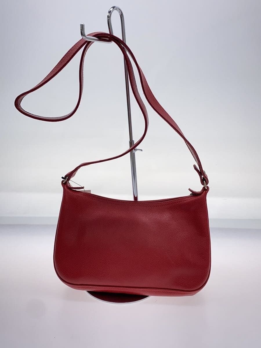 LONGCHAMP Shoulder Bag Leather RED 3