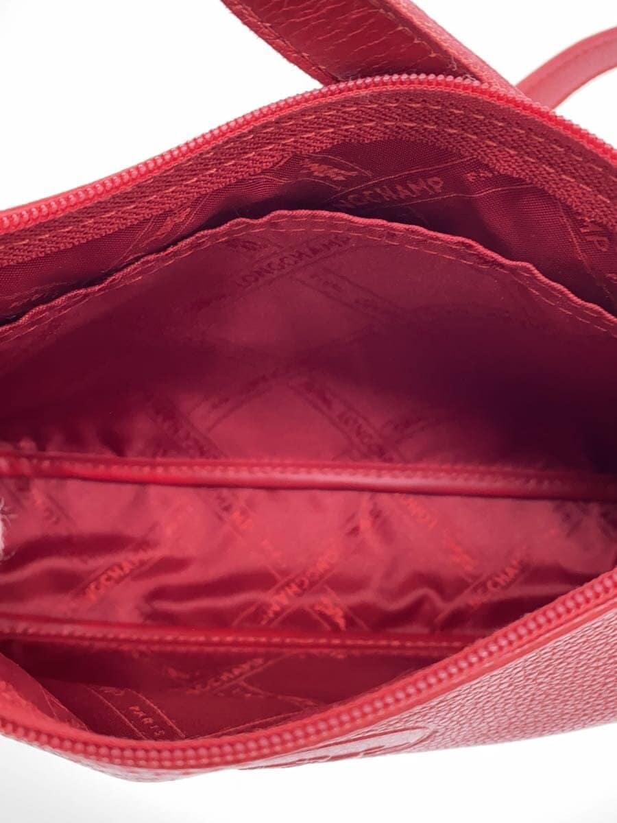 LONGCHAMP Shoulder Bag Leather RED 6