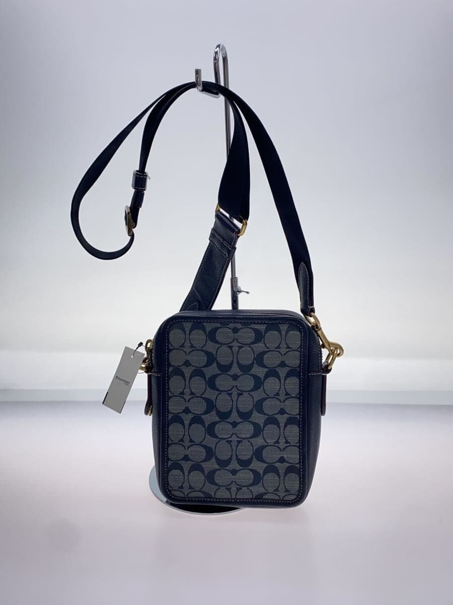 COACH Shoulder Bag Leather NVY CG996 3