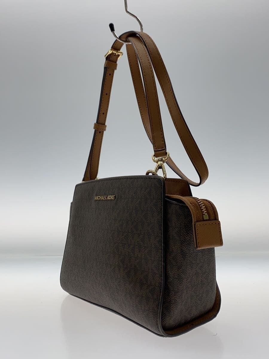 MICHAEL KORS Shoulder Bag Leather BRW All Over Pattern 35H8GLMM2B 2