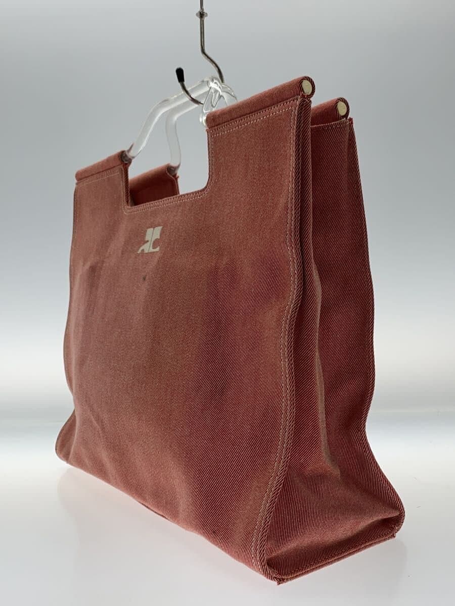 Courreges Denim Handbag Pink 2